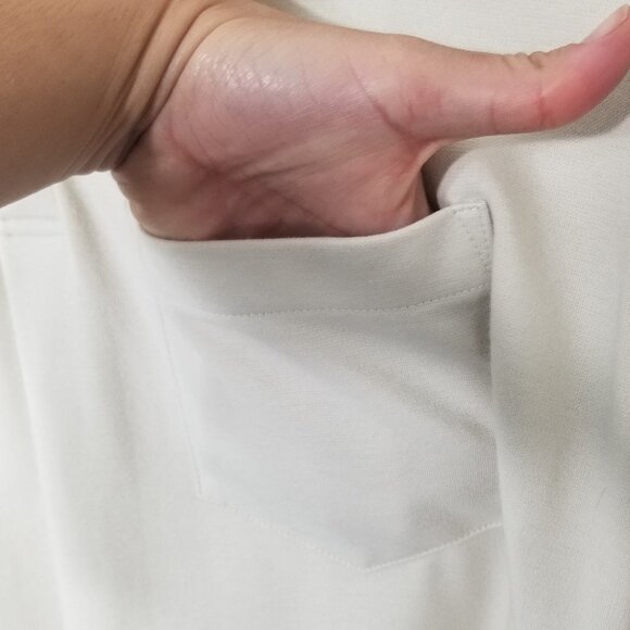 Covington 90s Mens Cream Polo Short Sleeve Two Button Cotton Blend Size Medium - Picture 2 of 8